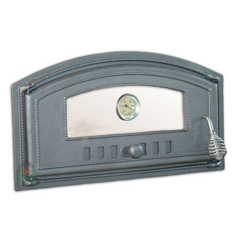 H1307 – Дверца со стеклом и термометром левая фото в интернет магазине ТД "Печникъ"