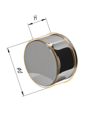 Заглушка Феррум П внутренняя нержавеющая (430/0,5 мм) ф150