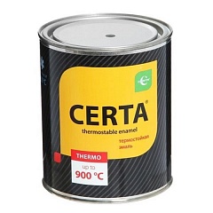 Эмаль термостойкая ЦЕРТА красно-коричневая б/ж 0,8 кг 