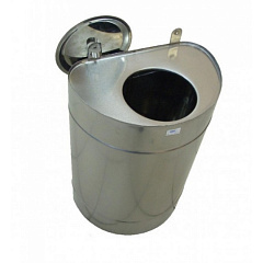 Бак для теплообменника, 100 л, 0.8 мм, вертикальный, нержавейка (штуцер 3/4&quot;)